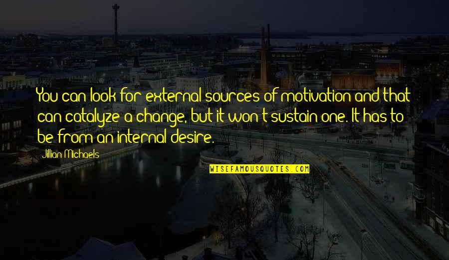 One Desire Quotes By Jillian Michaels: You can look for external sources of motivation One Desire Quotes By Jillian Michaels: You can look for external sources of motivation