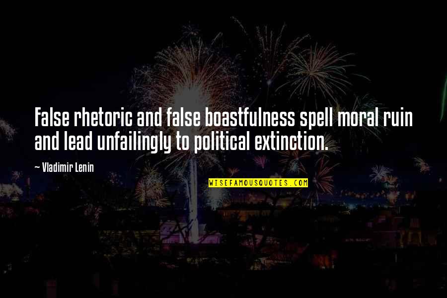 One Direction Cute Facts Quotes By Vladimir Lenin: False rhetoric and false boastfulness spell moral ruin One Direction Cute Facts Quotes By Vladimir Lenin: False rhetoric and false boastfulness spell moral ruin