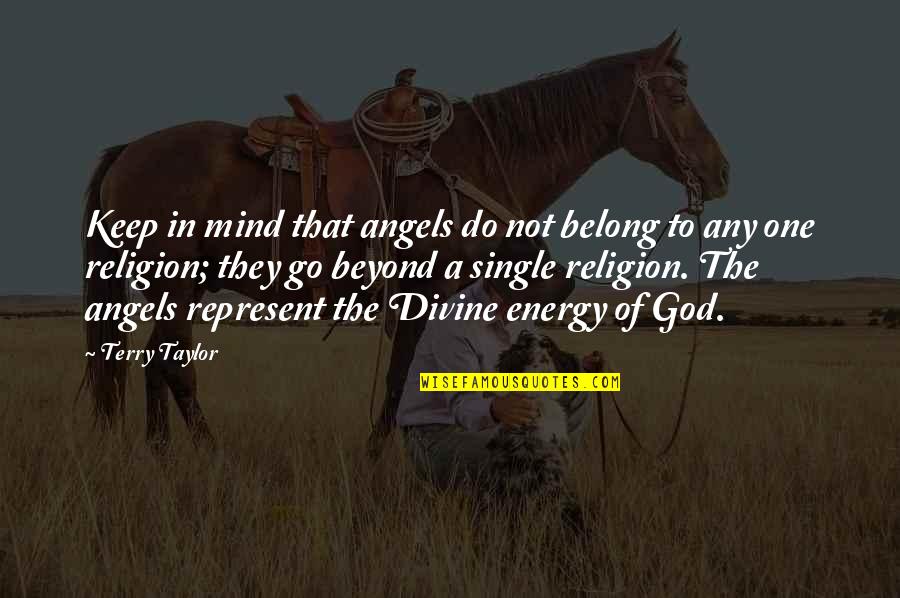 One Mind Quotes By Terry Taylor: Keep in mind that angels do not belong