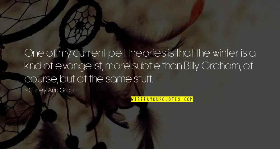 One Of My Kind Quotes By Shirley Ann Grau: One of my current pet theories is that