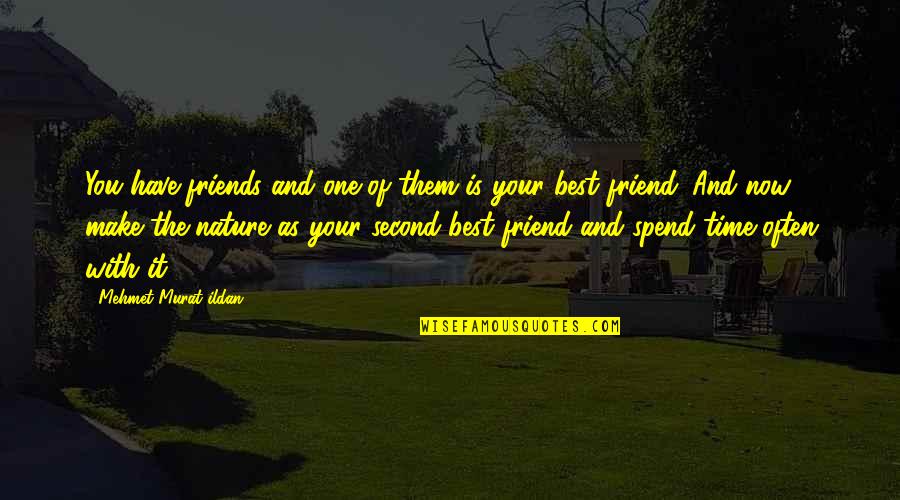 One Of Your Best Friends Quotes By Mehmet Murat Ildan: You have friends and one of them is