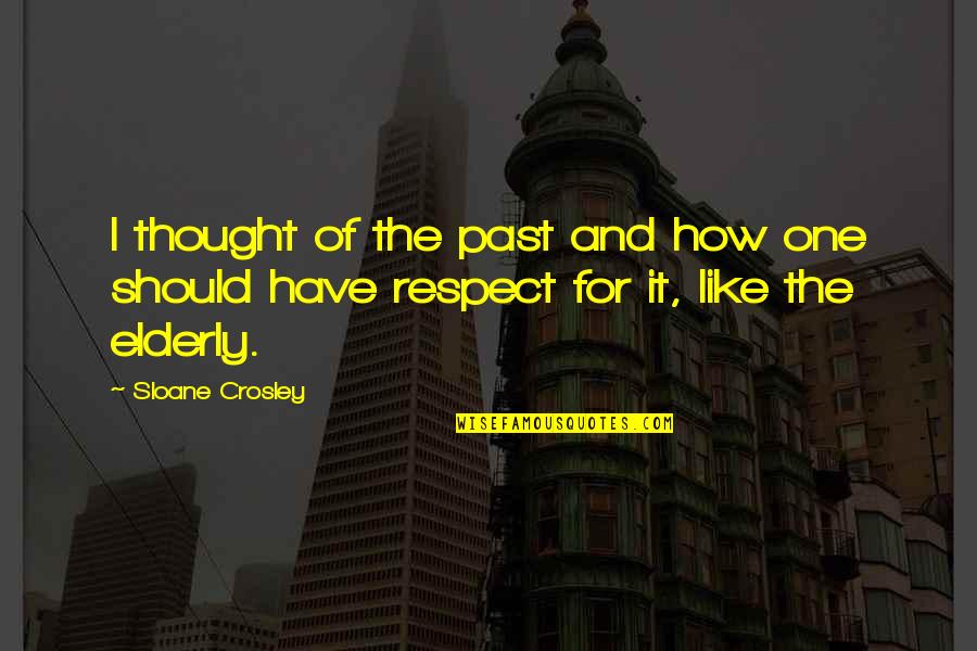 One Quotes And Quotes By Sloane Crosley: I thought of the past and how one