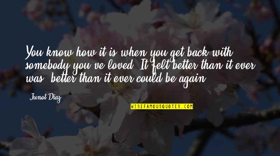 One Survivor Remembers Quotes By Junot Diaz: You know how it is when you get