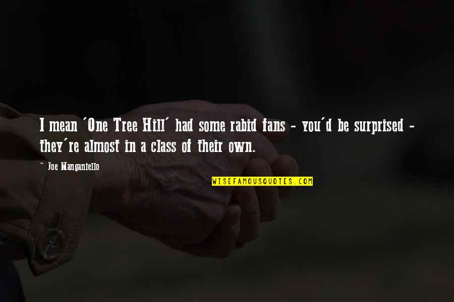 One Tree Hill Best Quotes By Joe Manganiello: I mean 'One Tree Hill' had some rabid