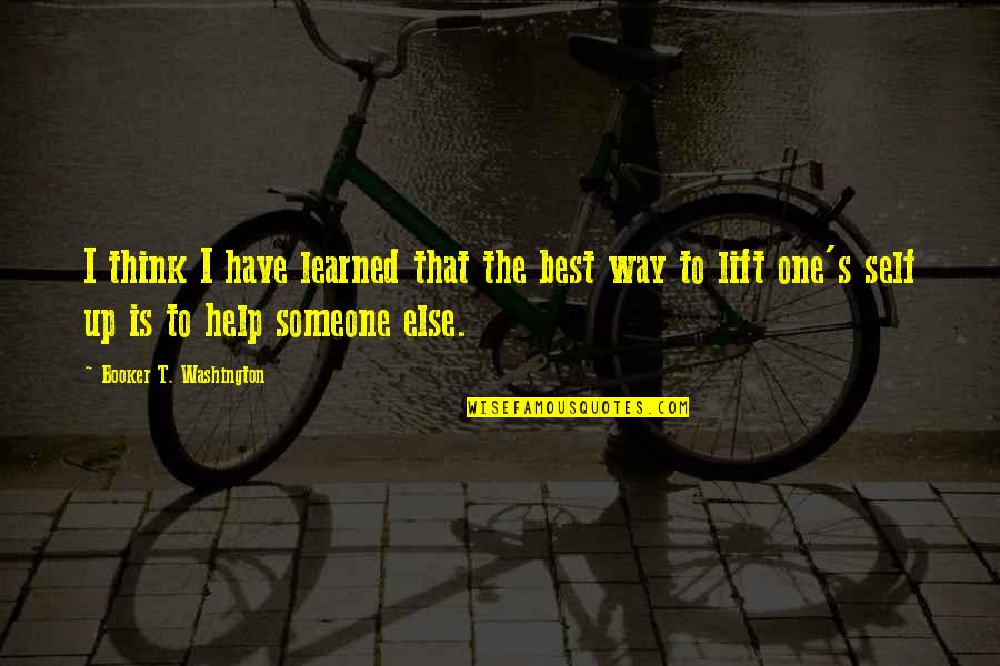 One Washington Quotes By Booker T. Washington: I think I have learned that the best One Washington Quotes By Booker T. Washington: I think I have learned that the best