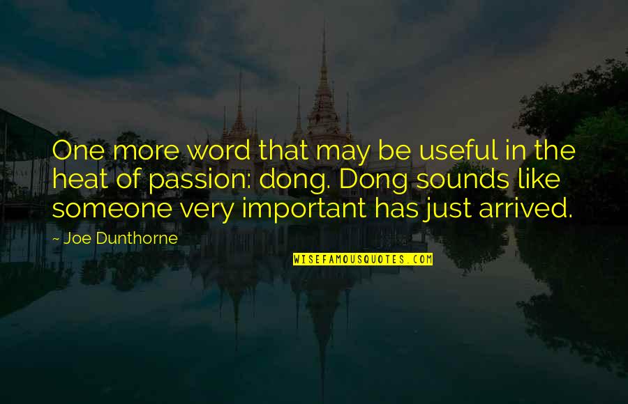 One Word In Quotes By Joe Dunthorne: One more word that may be useful in