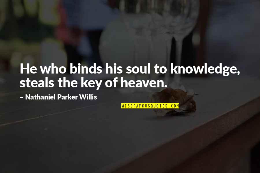 Oneget Powershell Quotes By Nathaniel Parker Willis: He who binds his soul to knowledge, steals