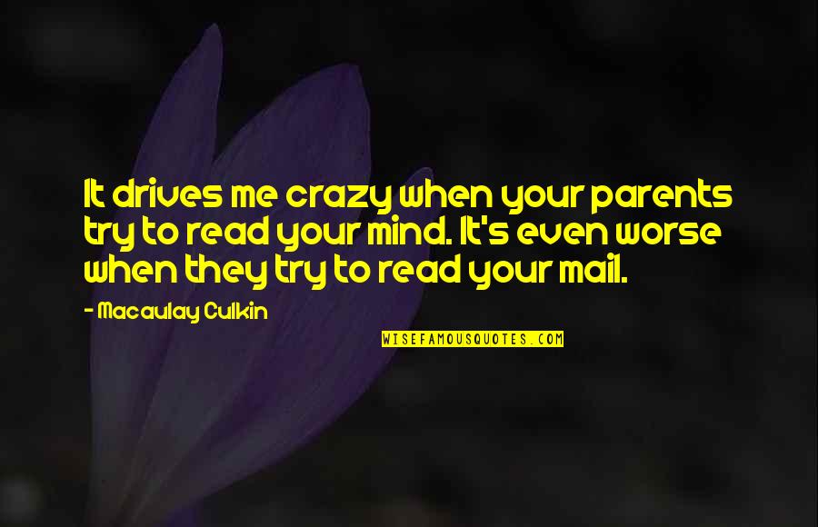 Onelio Camejo Quotes By Macaulay Culkin: It drives me crazy when your parents try Onelio Camejo Quotes By Macaulay Culkin: It drives me crazy when your parents try