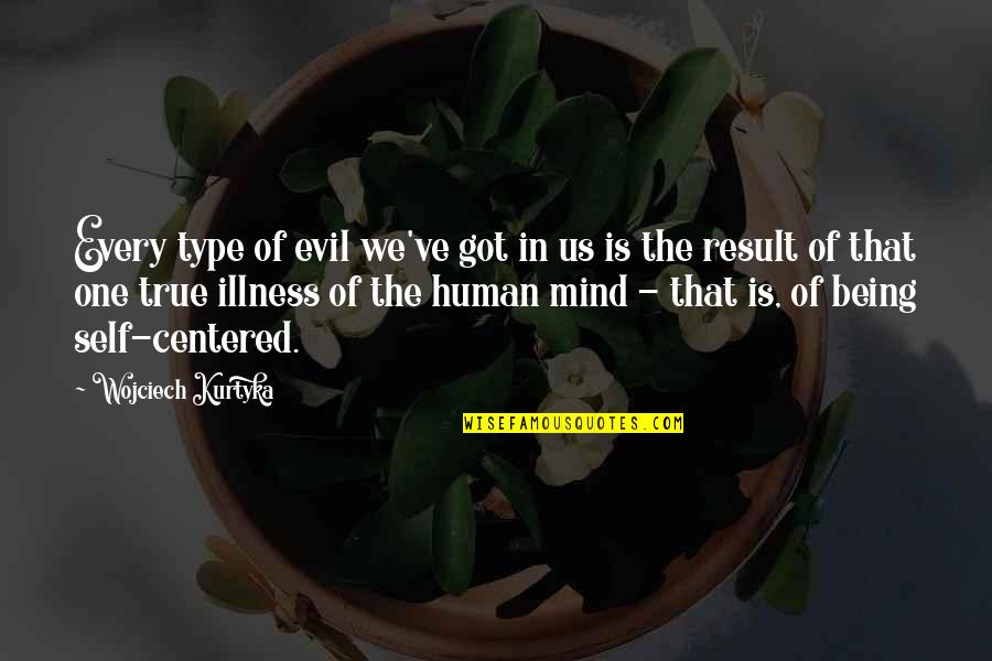 One's True Self Quotes By Wojciech Kurtyka: Every type of evil we've got in us One's True Self Quotes By Wojciech Kurtyka: Every type of evil we've got in us