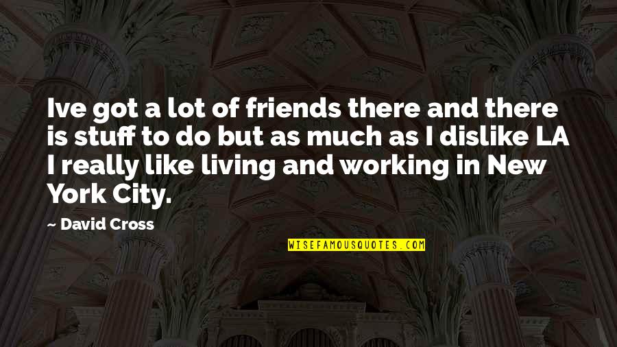 Oneself Cute Quotes By David Cross: Ive got a lot of friends there and Oneself Cute Quotes By David Cross: Ive got a lot of friends there and