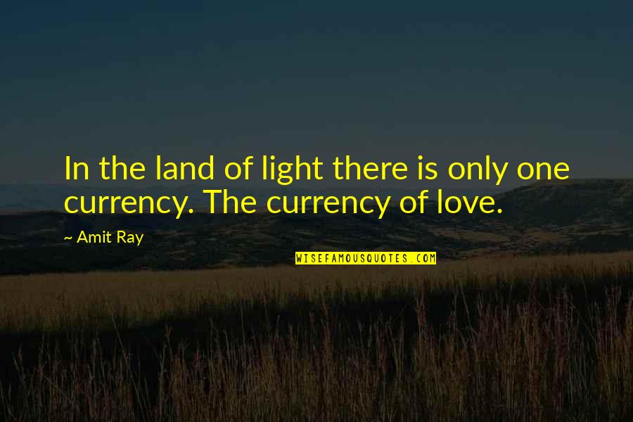Only Self Love Quotes By Amit Ray: In the land of light there is only