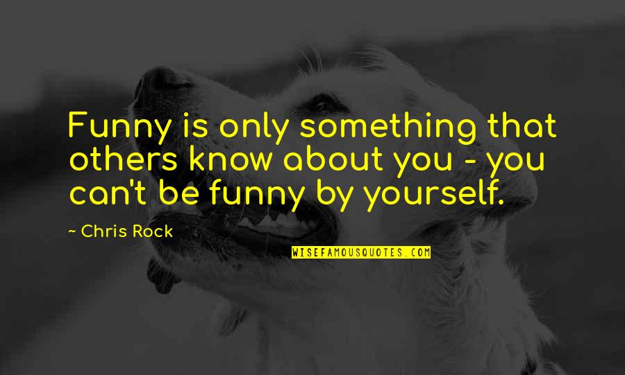 Only You Know Yourself Quotes By Chris Rock: Funny is only something that others know about
