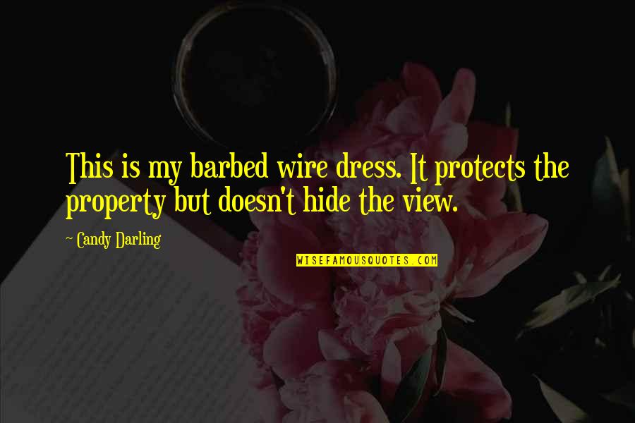 Onyxia Quotes By Candy Darling: This is my barbed wire dress. It protects