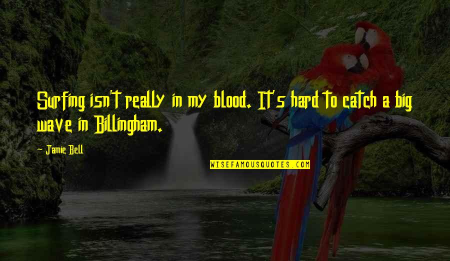 Ooze Rachael Quotes By Jamie Bell: Surfing isn't really in my blood. It's hard