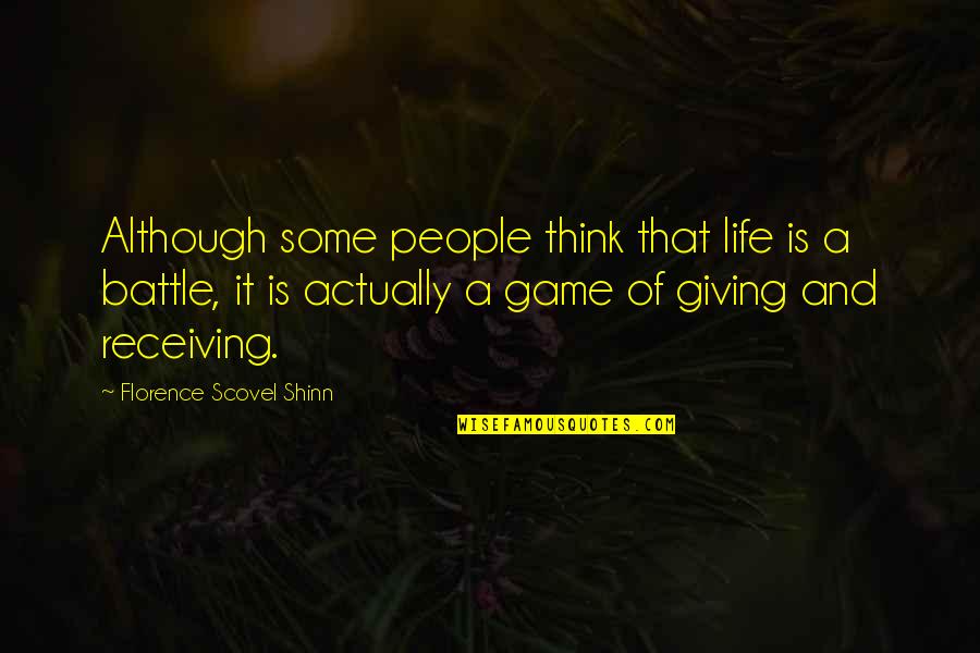 Opdenaker Quotes By Florence Scovel Shinn: Although some people think that life is a Opdenaker Quotes By Florence Scovel Shinn: Although some people think that life is a