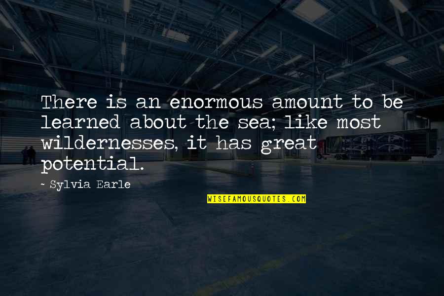 Open Bible Quotes By Sylvia Earle: There is an enormous amount to be learned Open Bible Quotes By Sylvia Earle: There is an enormous amount to be learned