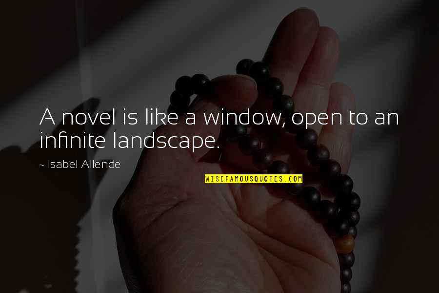 Open Window Quotes By Isabel Allende: A novel is like a window, open to