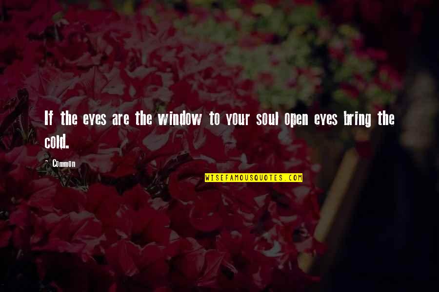 Open Your Window Quotes By Common: If the eyes are the window to your