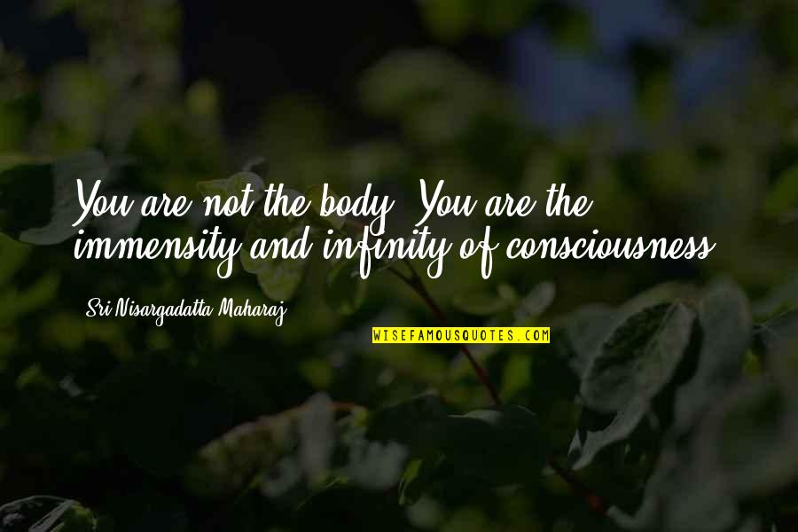 Openly Love Yourself Quotes By Sri Nisargadatta Maharaj: You are not the body. You are the Openly Love Yourself Quotes By Sri Nisargadatta Maharaj: You are not the body. You are the