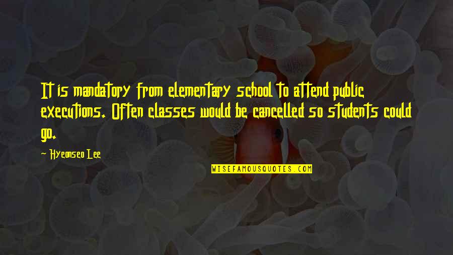 Ophena Safety Quotes By Hyeonseo Lee: It is mandatory from elementary school to attend