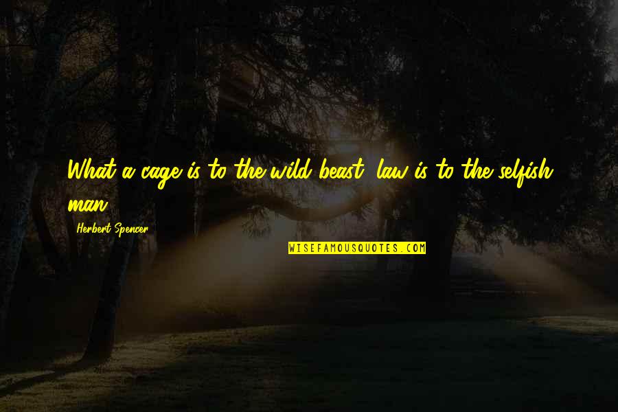 Opinia Timisoarei Quotes By Herbert Spencer: What a cage is to the wild beast, Opinia Timisoarei Quotes By Herbert Spencer: What a cage is to the wild beast,