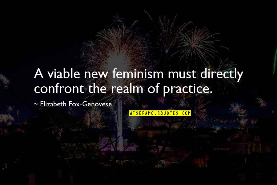 Oplossen Kubus Quotes By Elizabeth Fox-Genovese: A viable new feminism must directly confront the