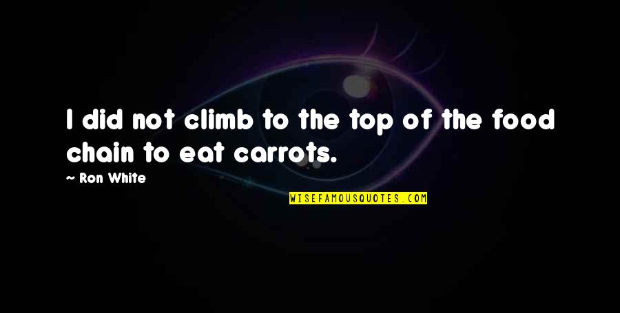 Oportuno Corpus Quotes By Ron White: I did not climb to the top of