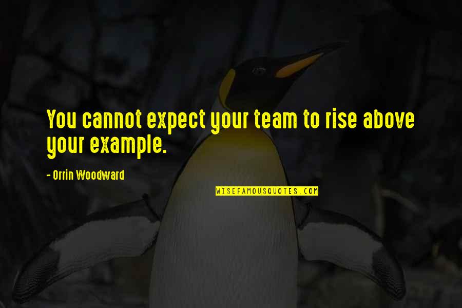 Opportunities The Zoo Has Given Us Quotes By Orrin Woodward: You cannot expect your team to rise above