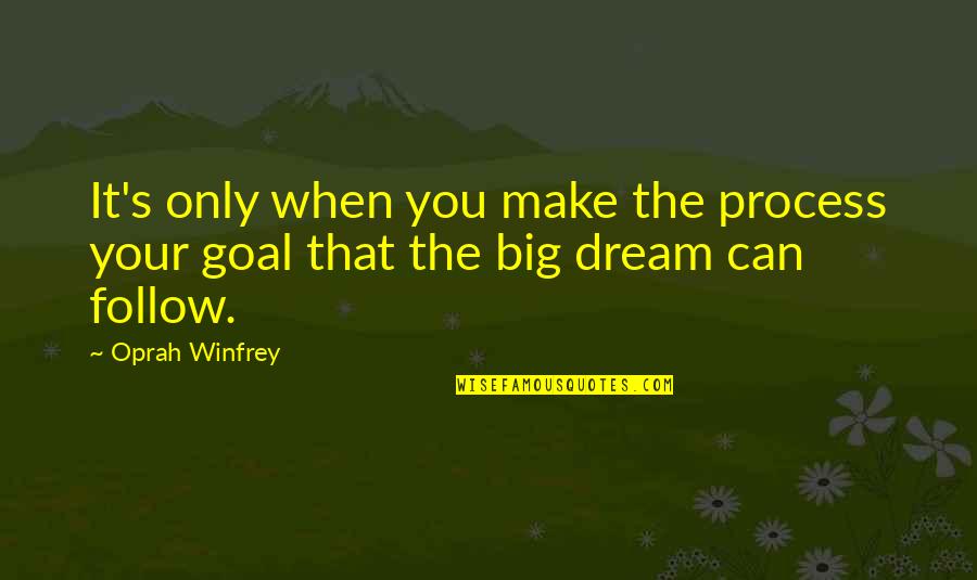 Oprah Best Quotes By Oprah Winfrey: It's only when you make the process your