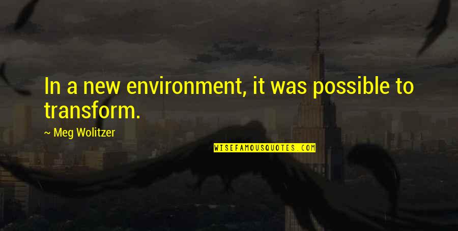 Opsesivno Ponasanje Quotes By Meg Wolitzer: In a new environment, it was possible to
