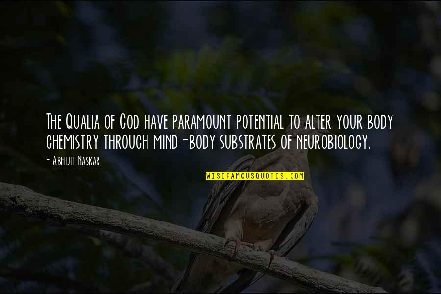 Opted Synonyms Quotes By Abhijit Naskar: The Qualia of God have paramount potential to