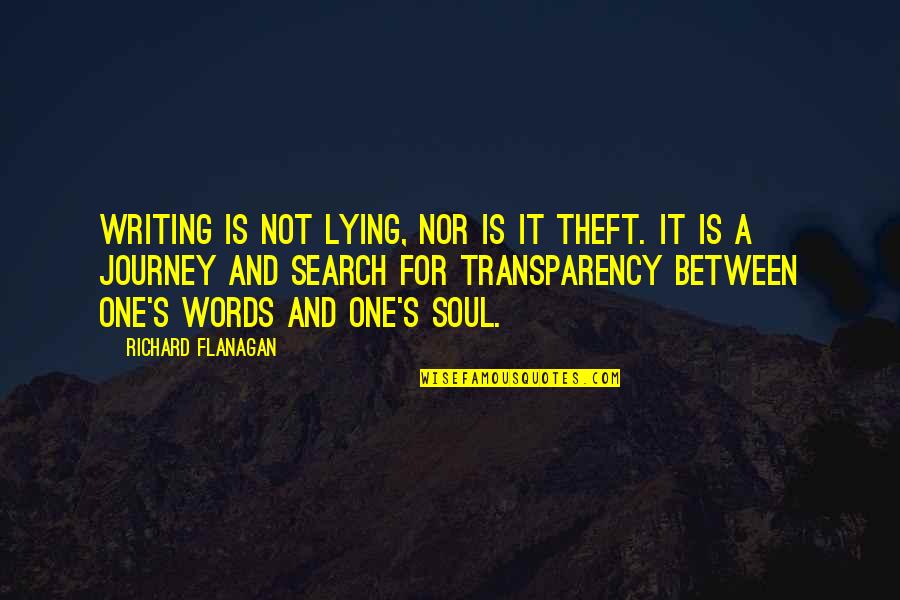 Optimum Speedtest Quotes By Richard Flanagan: Writing is not lying, nor is it theft.