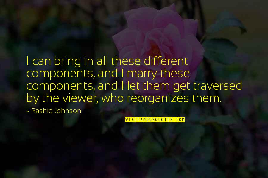 Options Nyse Quotes By Rashid Johnson: I can bring in all these different components,