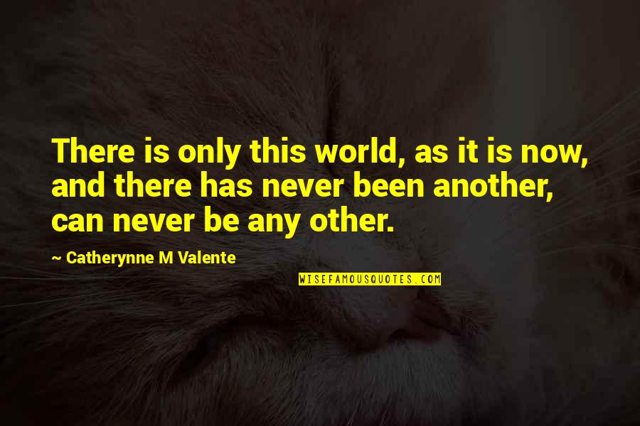 Or Amento De Tesouraria Quotes By Catherynne M Valente: There is only this world, as it is