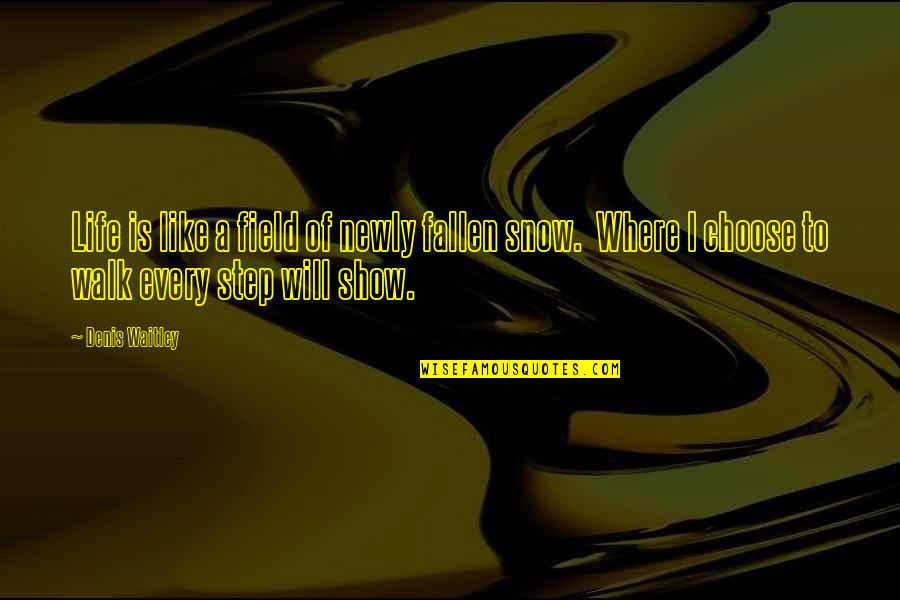 Oracle Select Escape Single Quote Quotes By Denis Waitley: Life is like a field of newly fallen Oracle Select Escape Single Quote Quotes By Denis Waitley: Life is like a field of newly fallen