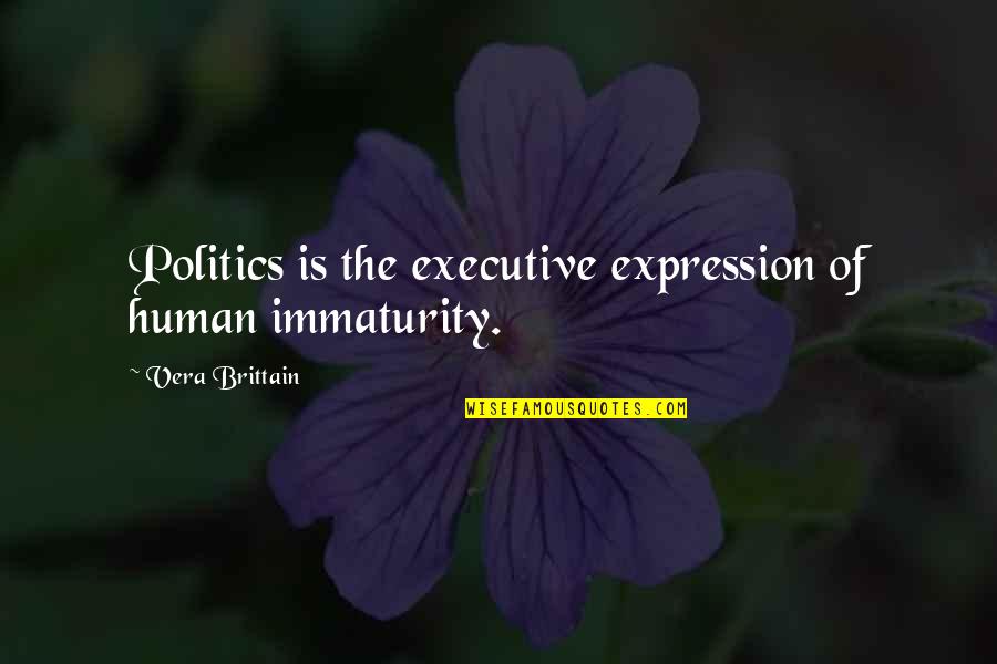 Orbeliani Square Quotes By Vera Brittain: Politics is the executive expression of human immaturity. Orbeliani Square Quotes By Vera Brittain: Politics is the executive expression of human immaturity.