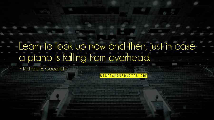 Ordinating Quotes By Richelle E. Goodrich: Learn to look up now and then, just