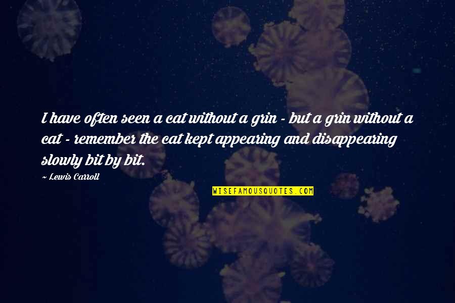 Orieta Chrem Quotes By Lewis Carroll: I have often seen a cat without a