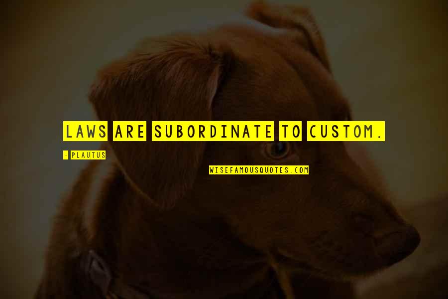 Orifice Equation Quotes By Plautus: Laws are subordinate to custom. Orifice Equation Quotes By Plautus: Laws are subordinate to custom.