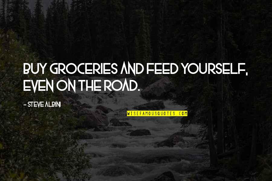 Original Robin Quotes By Steve Albini: Buy groceries and feed yourself, even on the
