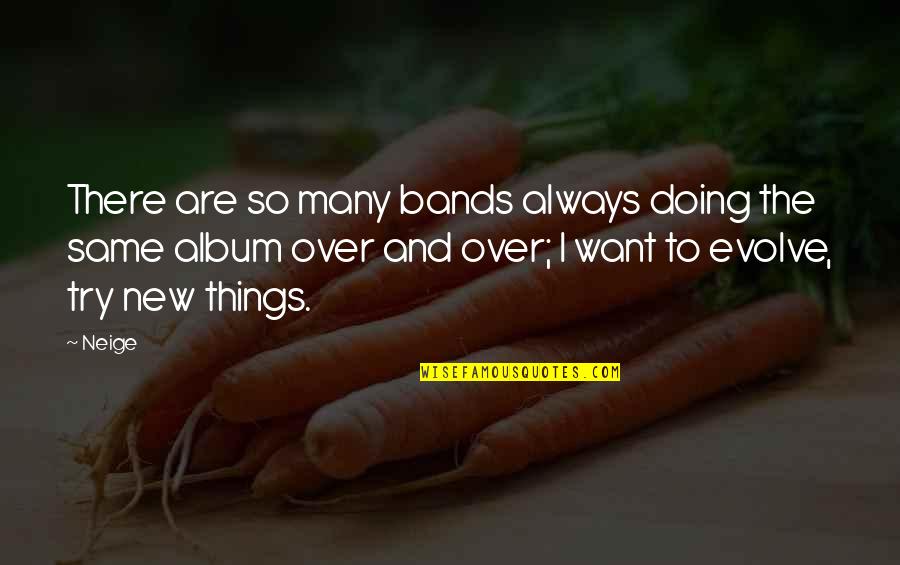 Oristano Foundation Quotes By Neige: There are so many bands always doing the Oristano Foundation Quotes By Neige: There are so many bands always doing the