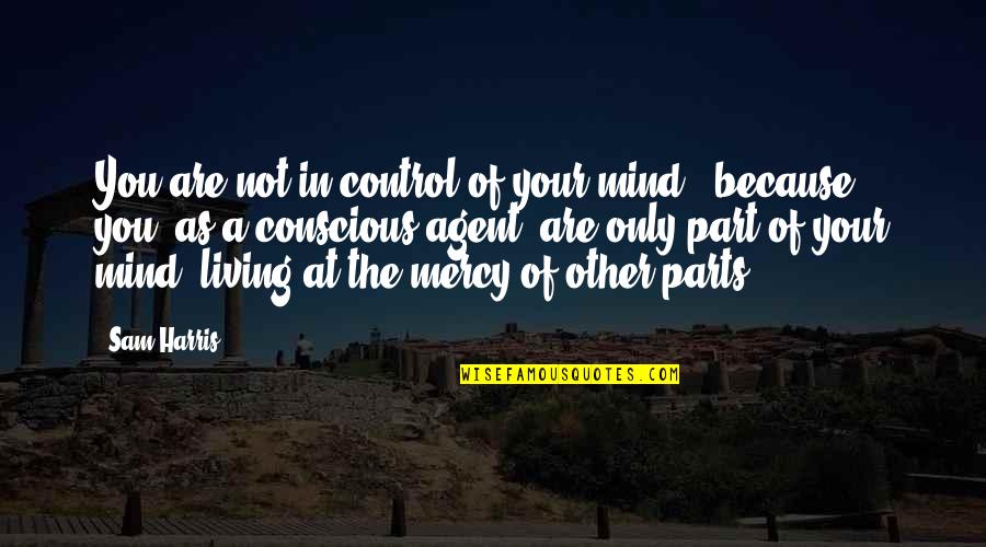 Orsaker Till Psykos Quotes By Sam Harris: You are not in control of your mind Orsaker Till Psykos Quotes By Sam Harris: You are not in control of your mind