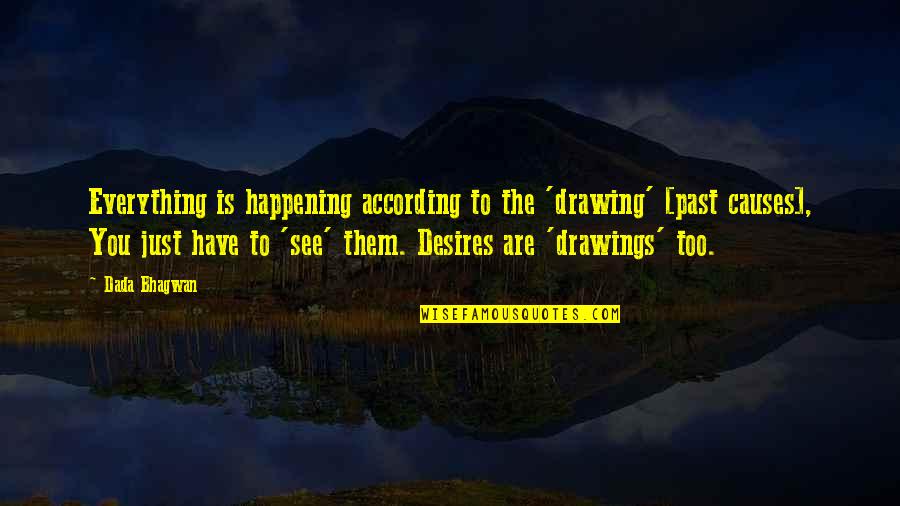 Orsola De Castro Quotes By Dada Bhagwan: Everything is happening according to the 'drawing' [past