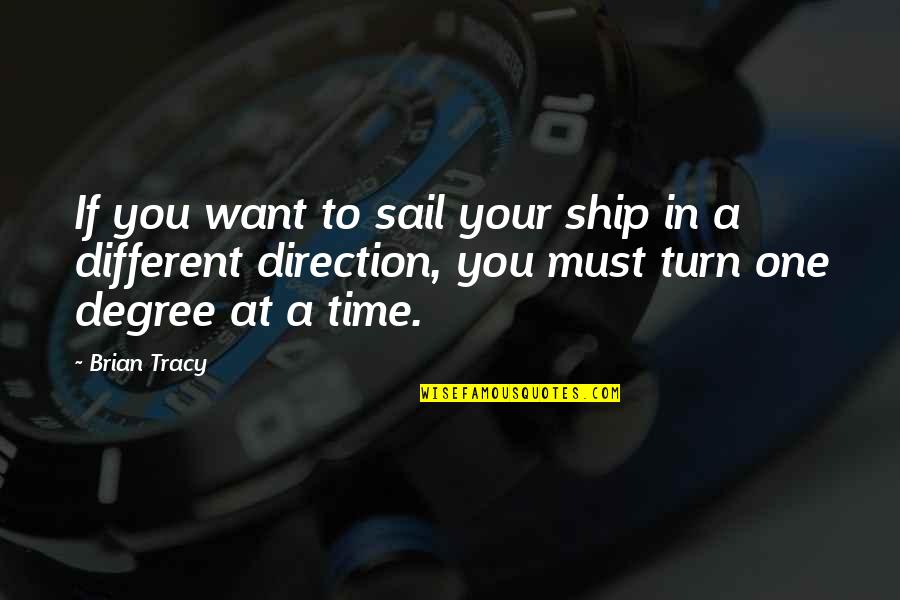 Osculate Quotes By Brian Tracy: If you want to sail your ship in