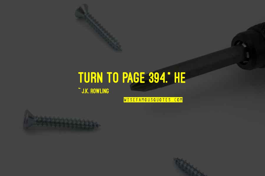 Osemele Nfl Quotes By J.K. Rowling: turn to page 394." He Osemele Nfl Quotes By J.K. Rowling: turn to page 394." He
