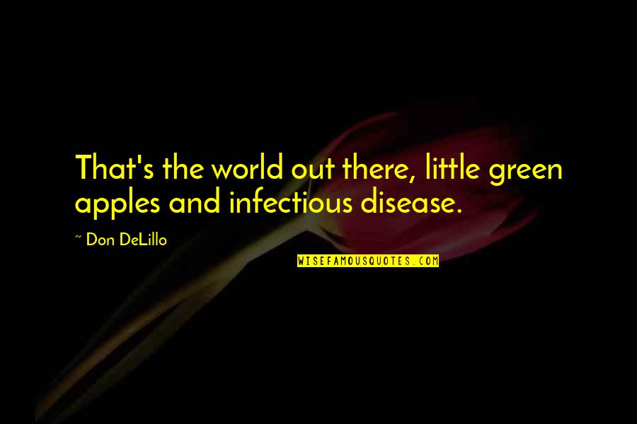 Oslobodi Svet Quotes By Don DeLillo: That's the world out there, little green apples