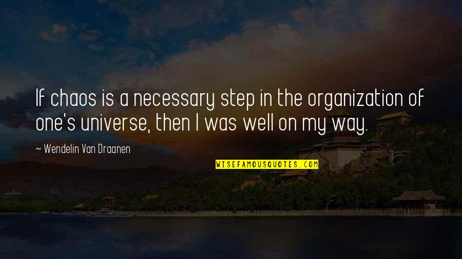 Ospedale Della Quotes By Wendelin Van Draanen: If chaos is a necessary step in the
