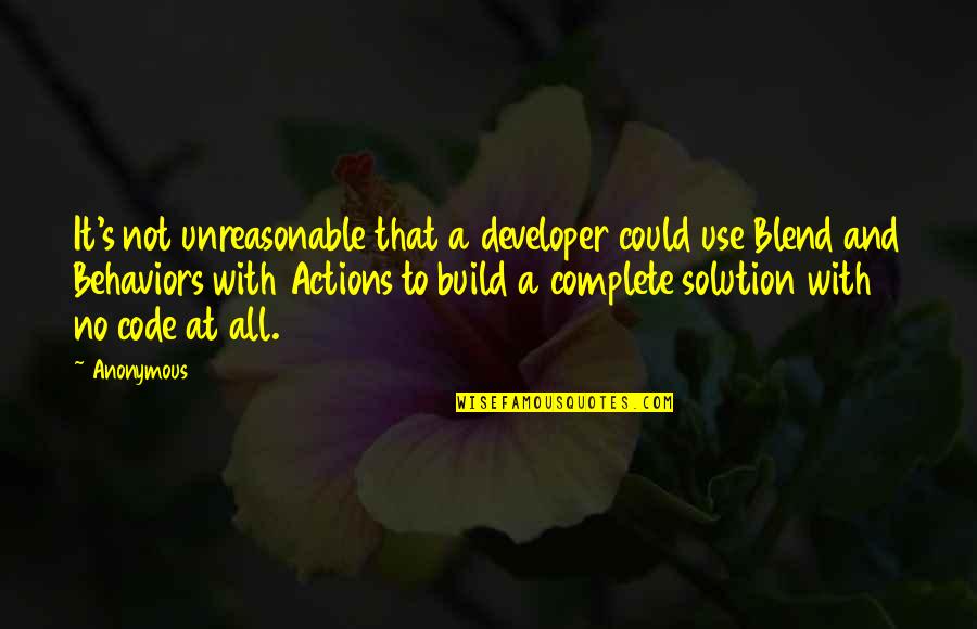 Ossaim Quotes By Anonymous: It's not unreasonable that a developer could use
