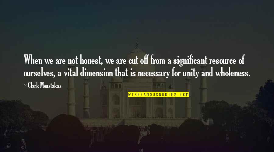 Osservatori Quotes By Clark Moustakas: When we are not honest, we are cut Osservatori Quotes By Clark Moustakas: When we are not honest, we are cut