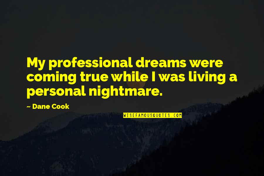 Ossuary Of Caiaphas Quotes By Dane Cook: My professional dreams were coming true while I